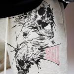 RESERFF SINGLE MISSION Hell Bullet American Vintage Destroying Machete Print Five-point Shorts